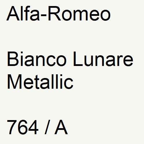 Alfa-Romeo, Bianco Lunare Metallic, 764 / A.